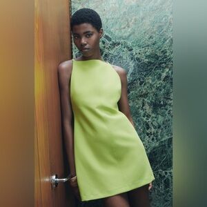 Zara Dress in Bright Green